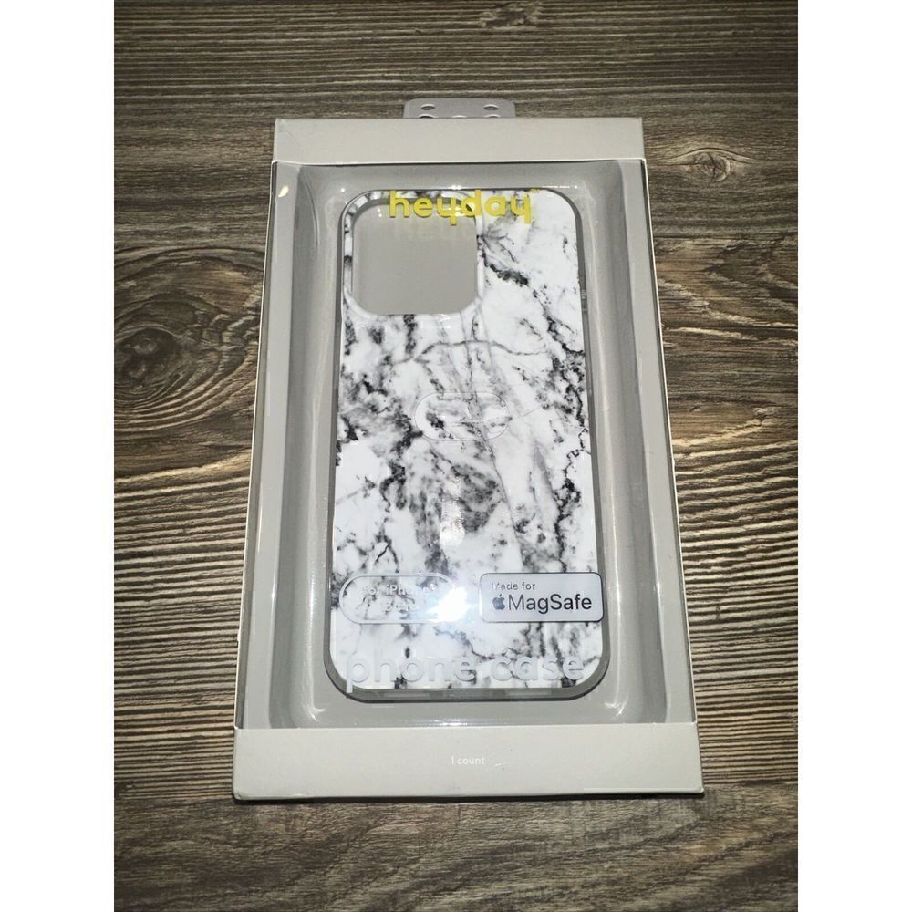 Heyday Apple iPhone 13 Pro Case with MagSafe - White Marble